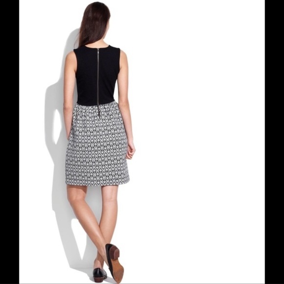 Madewell Diamond Jacquard Sleeveless Dress XS - Picture 2 of 9